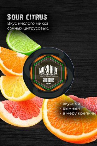Купить табак для кальяна Must Have - Sour Citrus (Кислые цитрусы) недорого в Челябинске